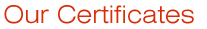 Certificates
